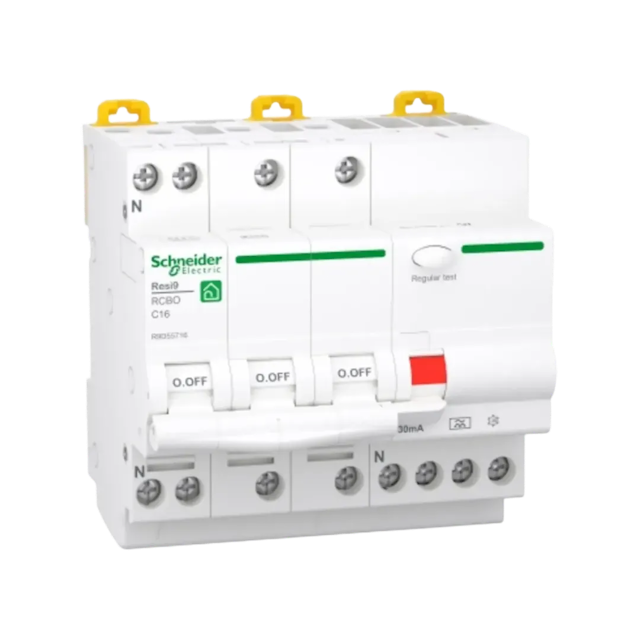 Personskyddsbrytare (PSA) Resi9, 3P+N, 16A-25A, C-kurva, 30 mA