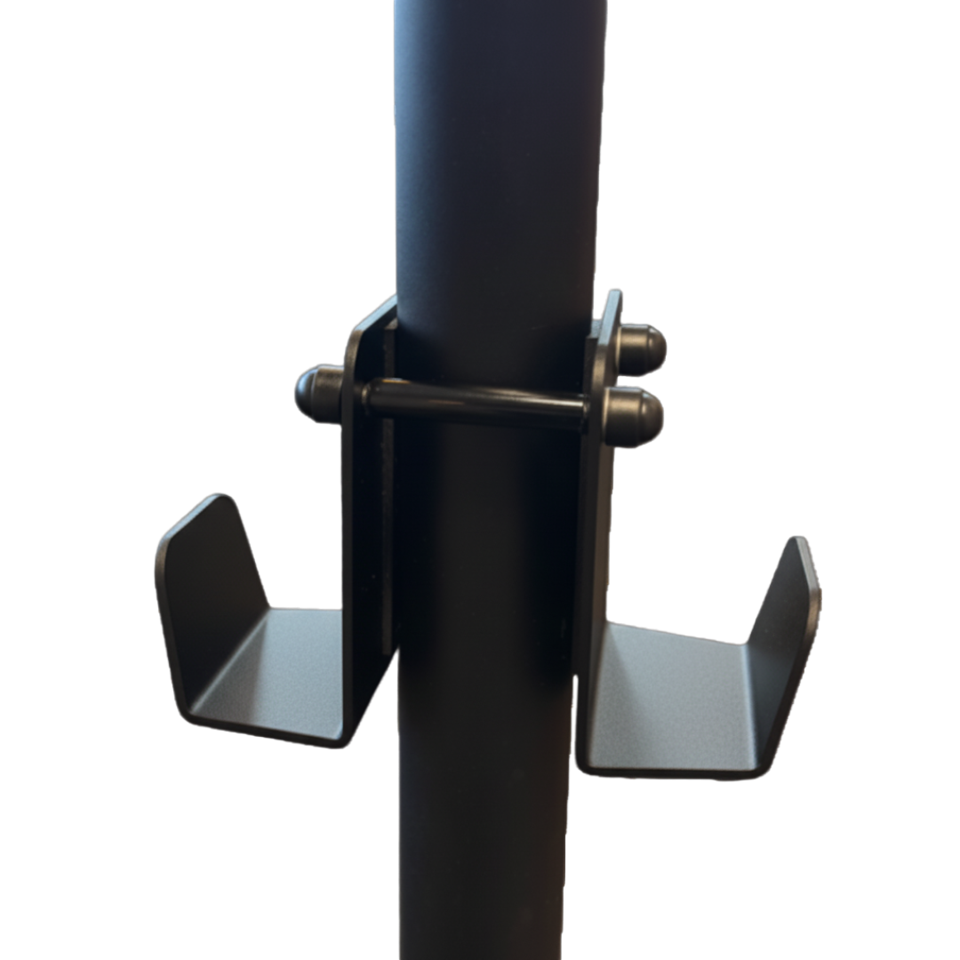 Double cable holder for Ø60 pipes