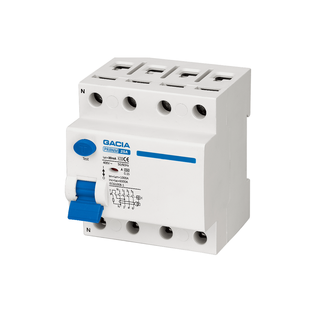 Gacia RCD Type A PR8NM 4P 30mA, 25-63A