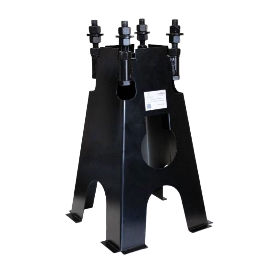 Steel foundation for charging pole